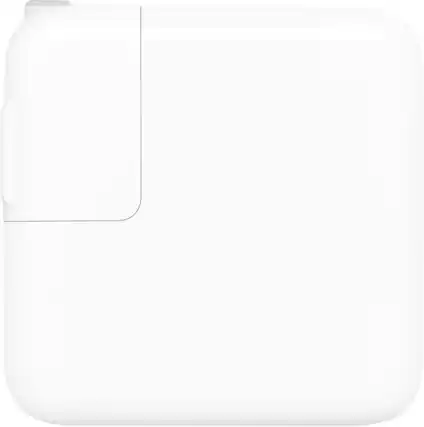 Front. Apple - 30W USB-C Power Adapter - White.