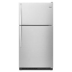 Whirlpool - 20.5 Cu. Ft. Top-Freezer Refrigerator - Stainless steel - Front_Zoom