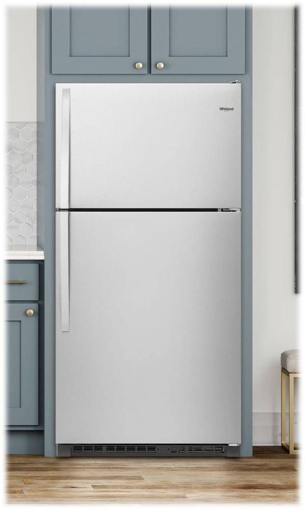 Whirlpool 20.5 Cu. Ft. TopFreezer Refrigerator Stainless steel