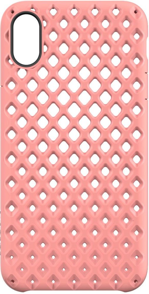 lite case for apple iphone x and xs - rose gold/textured cutout back pattern lite case for apple iphone x and xs - rose gold/textured cutout back pattern