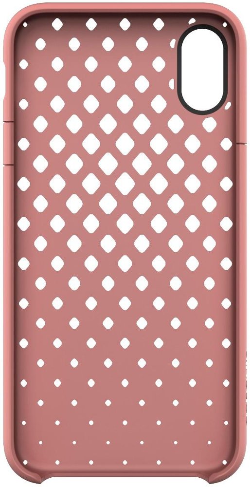 lite case for apple iphone x and xs - rose gold/textured cutout back pattern