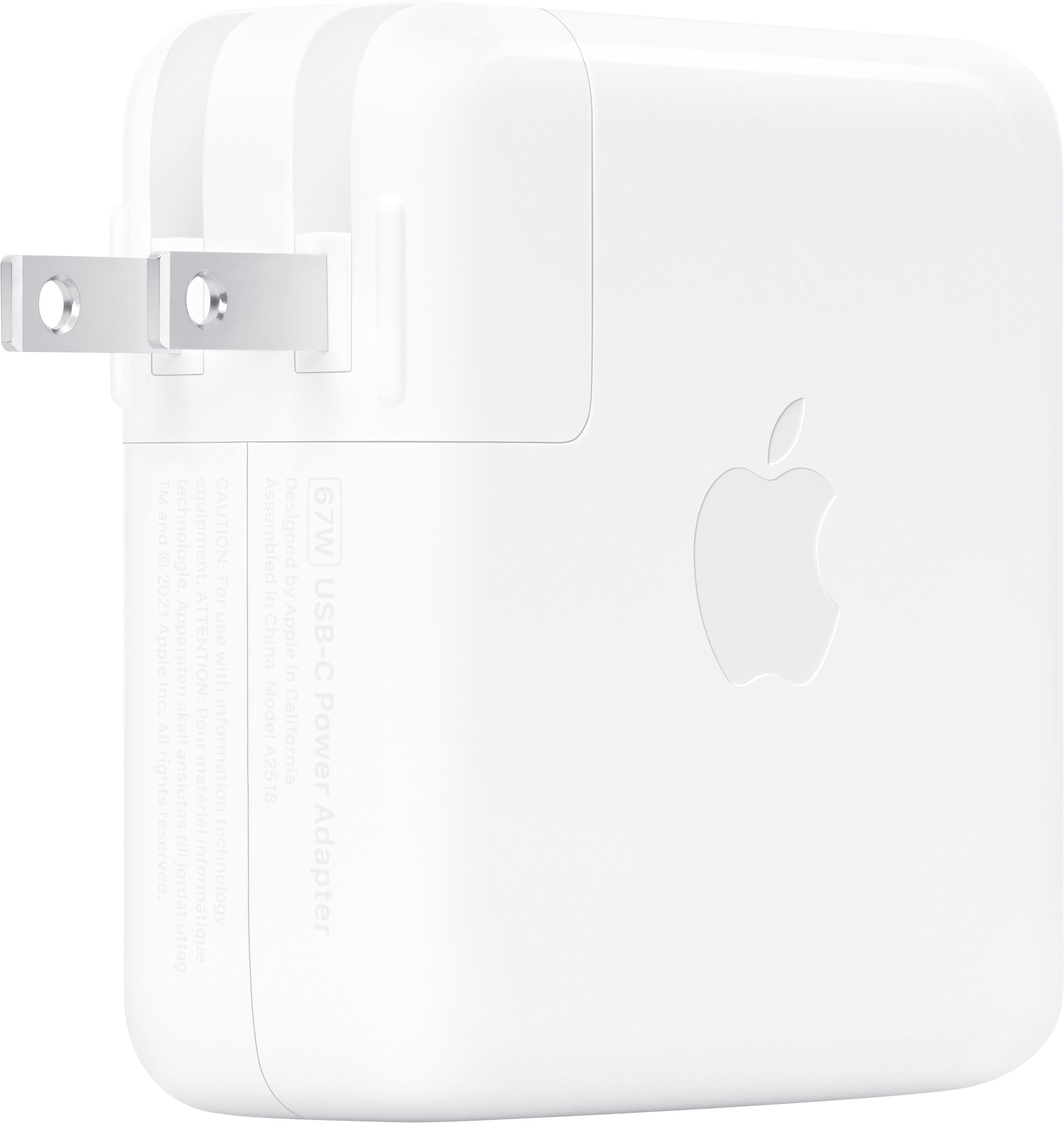 Best Buy: Apple 67W USB-C Power Adapter for 13-inch MacBook Pro (2016 and  later) or 14-inch MacBook Pro White MKU63AM/A