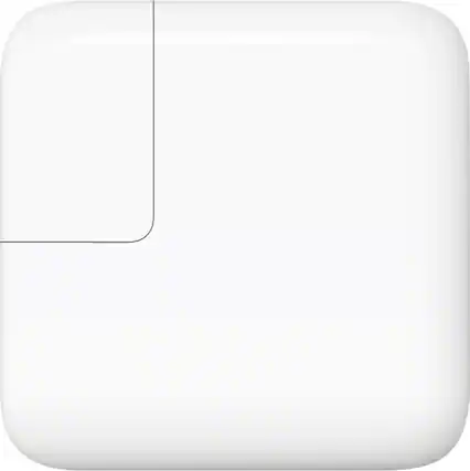Front. Apple - 30W USB Type-C Power Adapter - White.