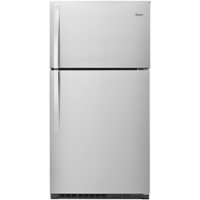 Whirlpool - 21.3 Cu. Ft. Top-Freezer Refrigerator - Stainless Steel - Front_Zoom