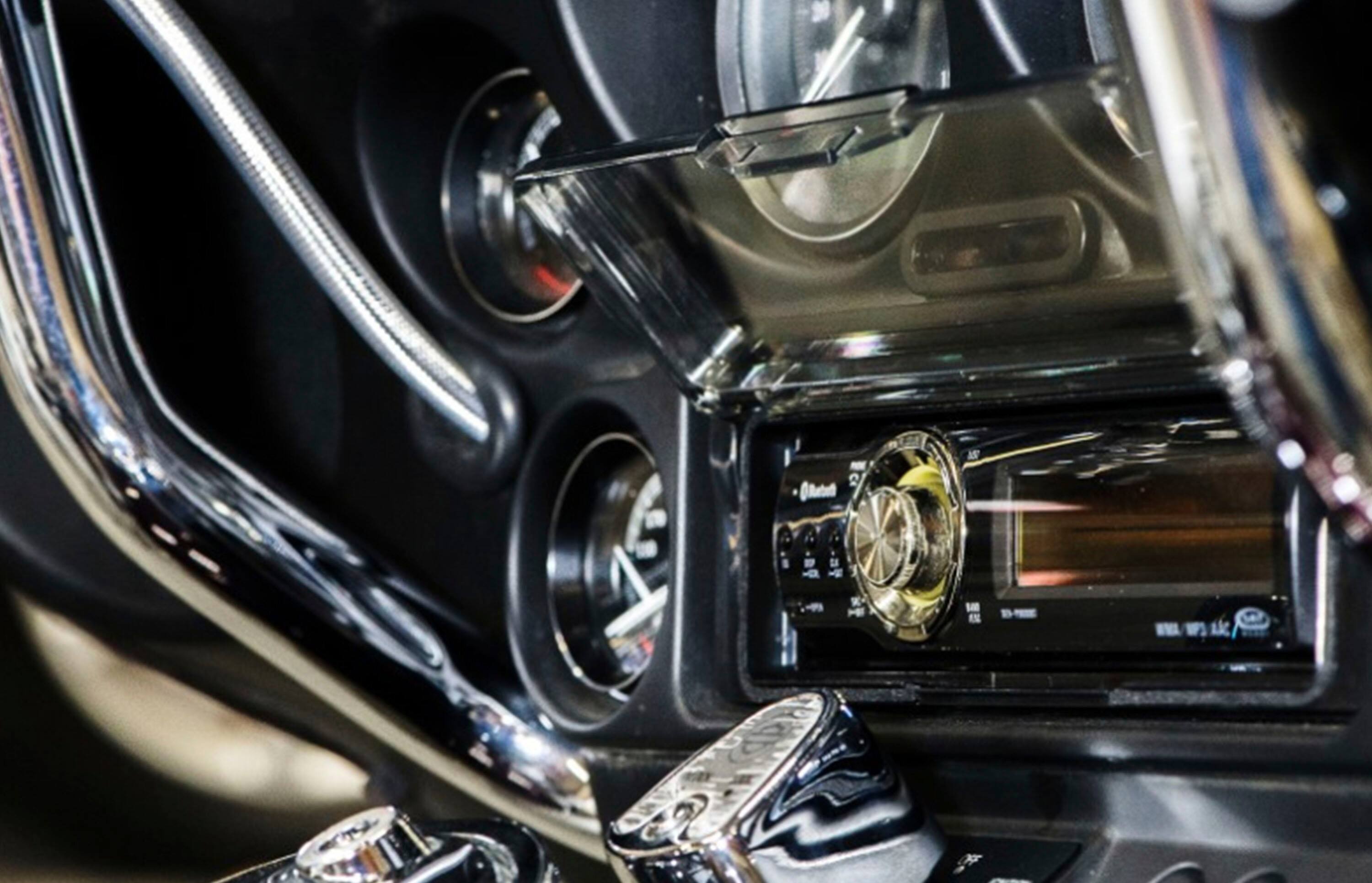 Alt View 11. PAC - Radio Replacement Kit for Select 1998-2013 Harley-Davidson Motorcycles - Black.