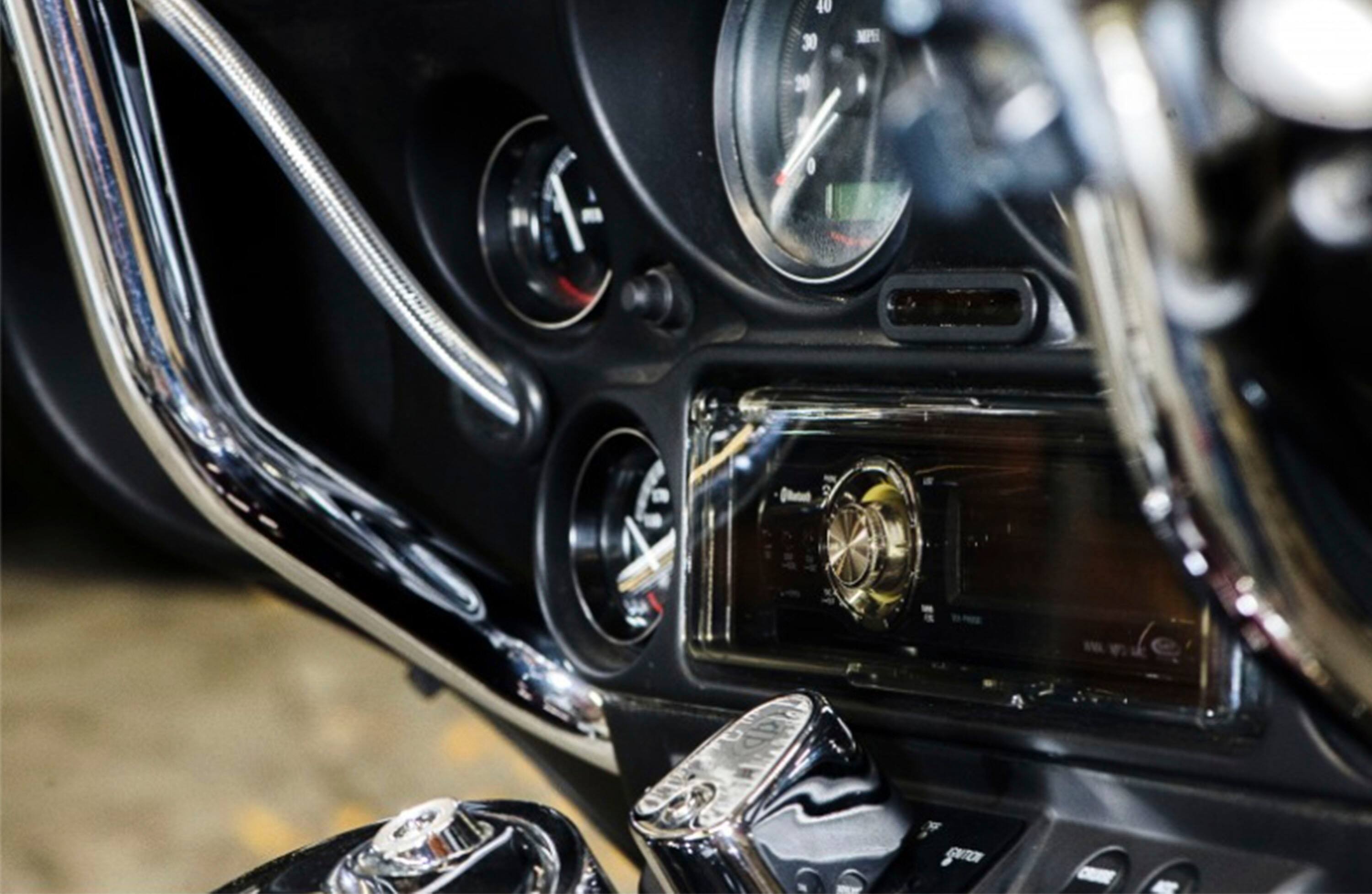 Alt View 12. PAC - Radio Replacement Kit for Select 1998-2013 Harley-Davidson Motorcycles - Black.