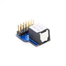 Front. PAC - TOSLINK Fiber-Optic Audio Output for AmpPRO Interfaces - Black.