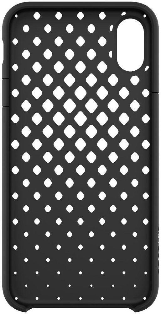 lite case for apple iphone x and xs - black/textured cutout back pattern