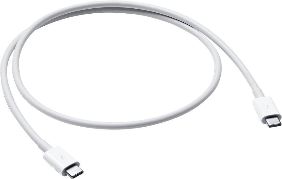 Angle. Apple - Thunderbolt 3 (USB-C) Cable (0.8 m) - White.