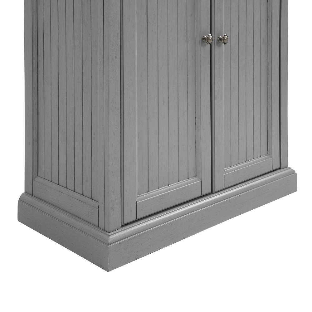 Crosley Furniture - Seaside Kitchen Storage Pantry - Distressed Gray