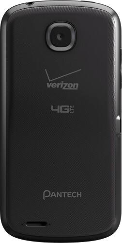 Back Standard. Pantech - Marauder 4G Cell Phone - Black (Verizon Wireless).