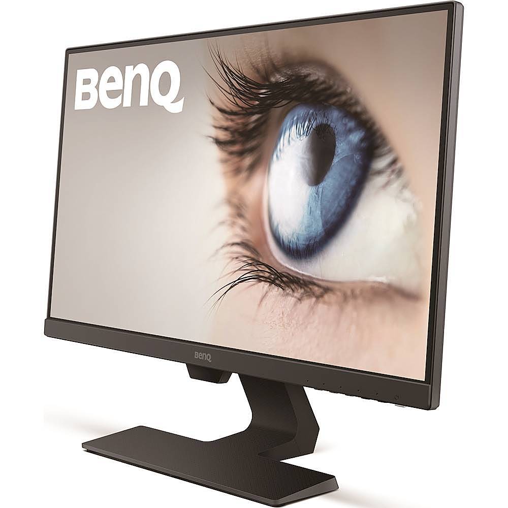 Left View: BenQ - GW2480 23.8" IPS LED 1080p Monitor FHD 60Hz Ultra-Slim Bezel with Adaptive Brightness (VGA/HDMI/DP) - Black