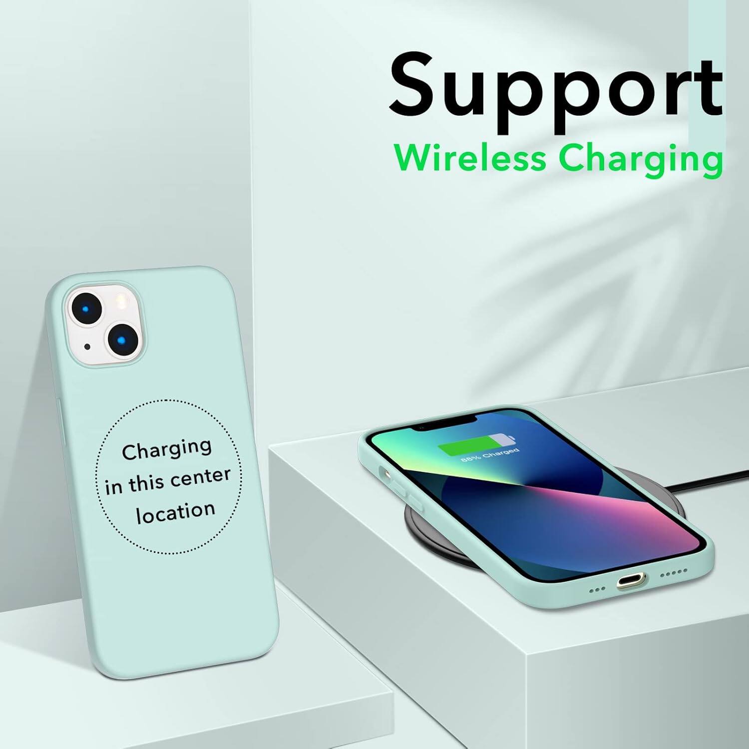 Support Wireless Charging Charging in this center location