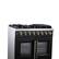 Alt View 8. Forno Appliances - 36 in. Wide 6 Burner Capriasca 5.36 Cu. Ft. Dual Fuel Freestanding Range with French Door Design - Black.
