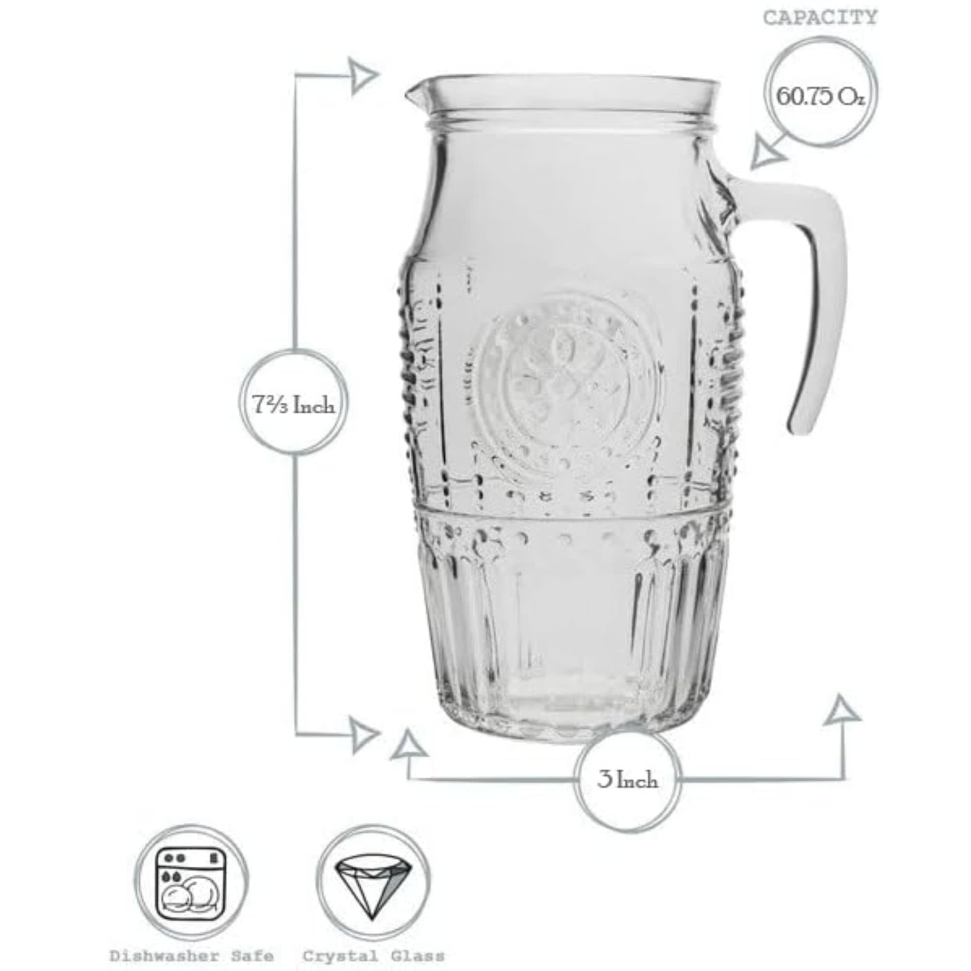 CAPACITY 60.75 Oz  
7 3/4 Inch  
3 Inch  
Dishwasher Safe  
Crystal Glass