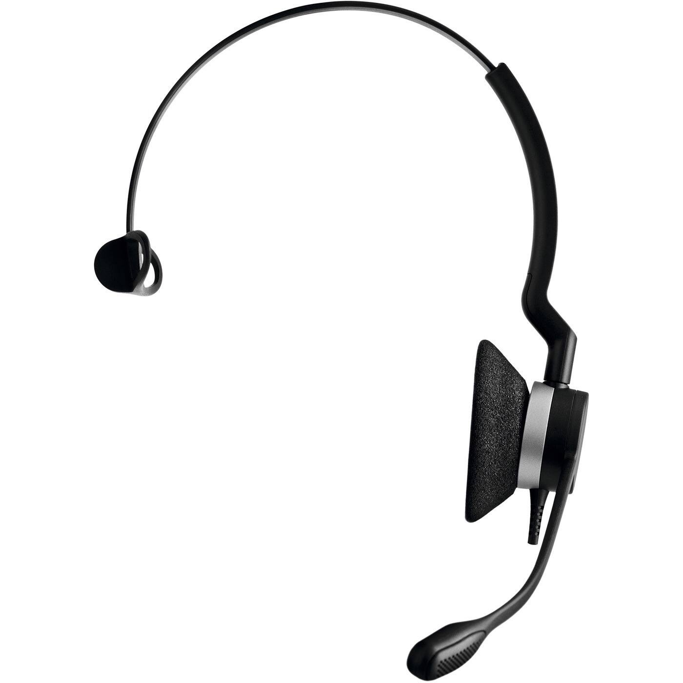 Alt View 3. Jabra - Jabra BIZ 2300 USB UC Wired Mono Headset - Mono - USB - Wired - Over-the-head - Monaural - Supra-aural - Noise - Black.