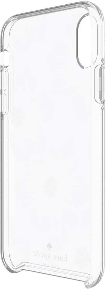 case for apple iphone x and xs - cream with stones/hollyhock floral clear case for apple iphone x and xs - cream with stones/hollyhock floral clear
