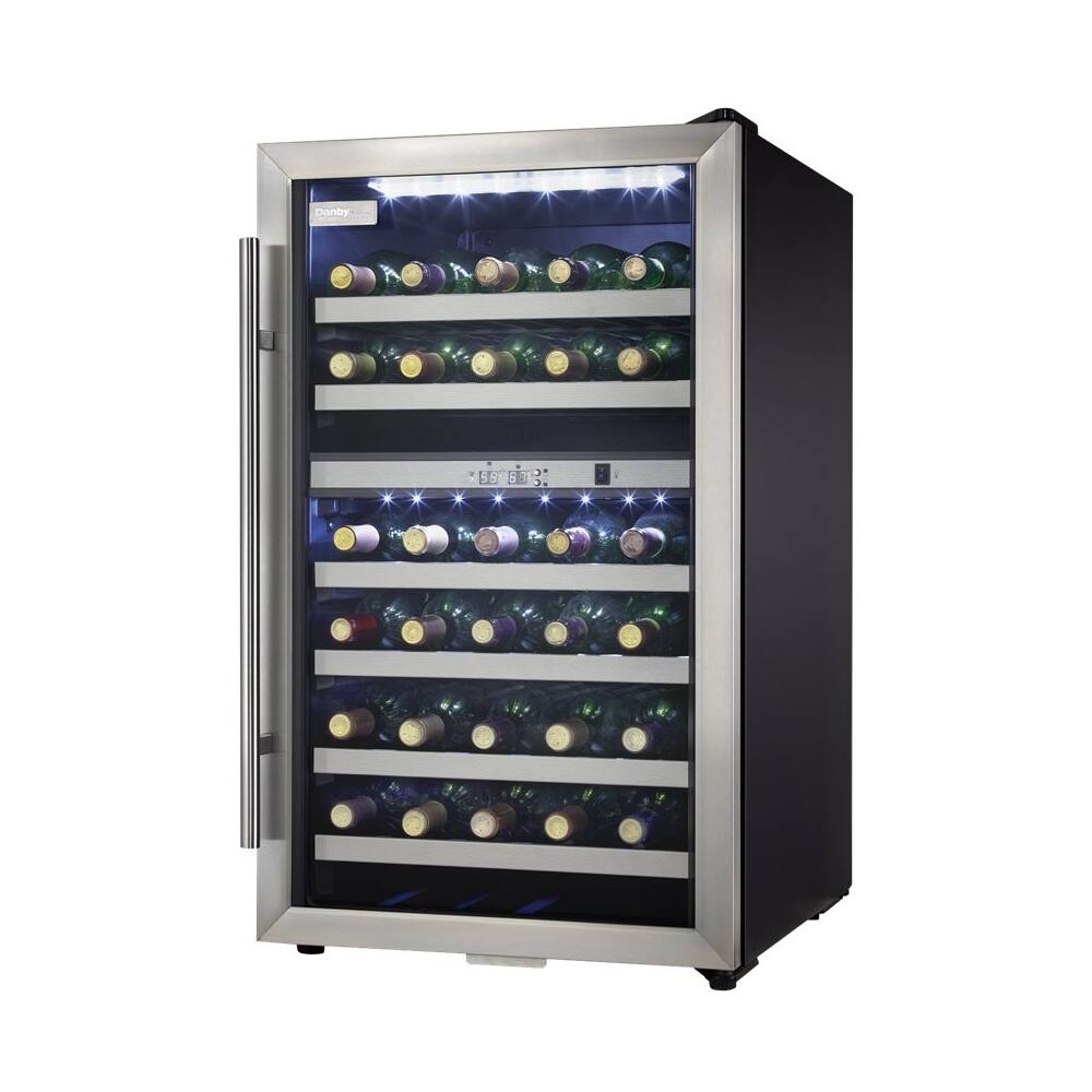 Alt View 11. Danby - Designer 38-Bottle Wine Cooler - Black/stainless steel.