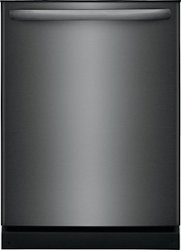 Frigidaire 24" Top Control Built-In Dishwasher, 54dba - Black Stainless Steel - Front_Zoom