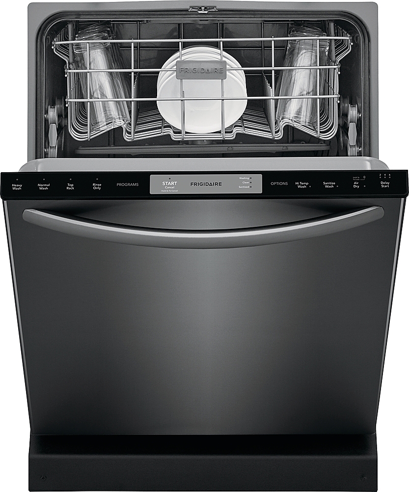 Frigidaire 24" Built-In Dishwasher Black stainless steel FFID2426TD Black Stainless Steel Dishwasher Frigidaire