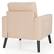 Alt View 18. Costway - Modern Accent Upholstered Single Sofa Chair with 2-Side Pockets - Beige.