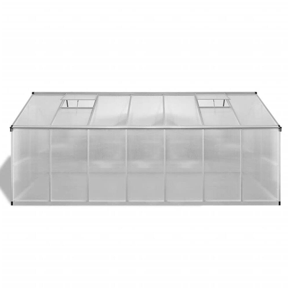 Back. vidaXL - vidaXL Greenhouse Transparent Aluminum Large UV-resistant materials - Transparent.
