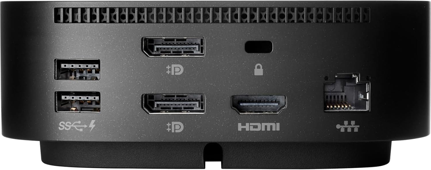 Alt View 5. HP - HP USB-C Dock G5 100W Dock (5YH27AV#ABA) Bundle with Dockztorm Hub USB-C, HDMI, Ethernet, Audio & USB-A – Renewed 5Pack - Black.