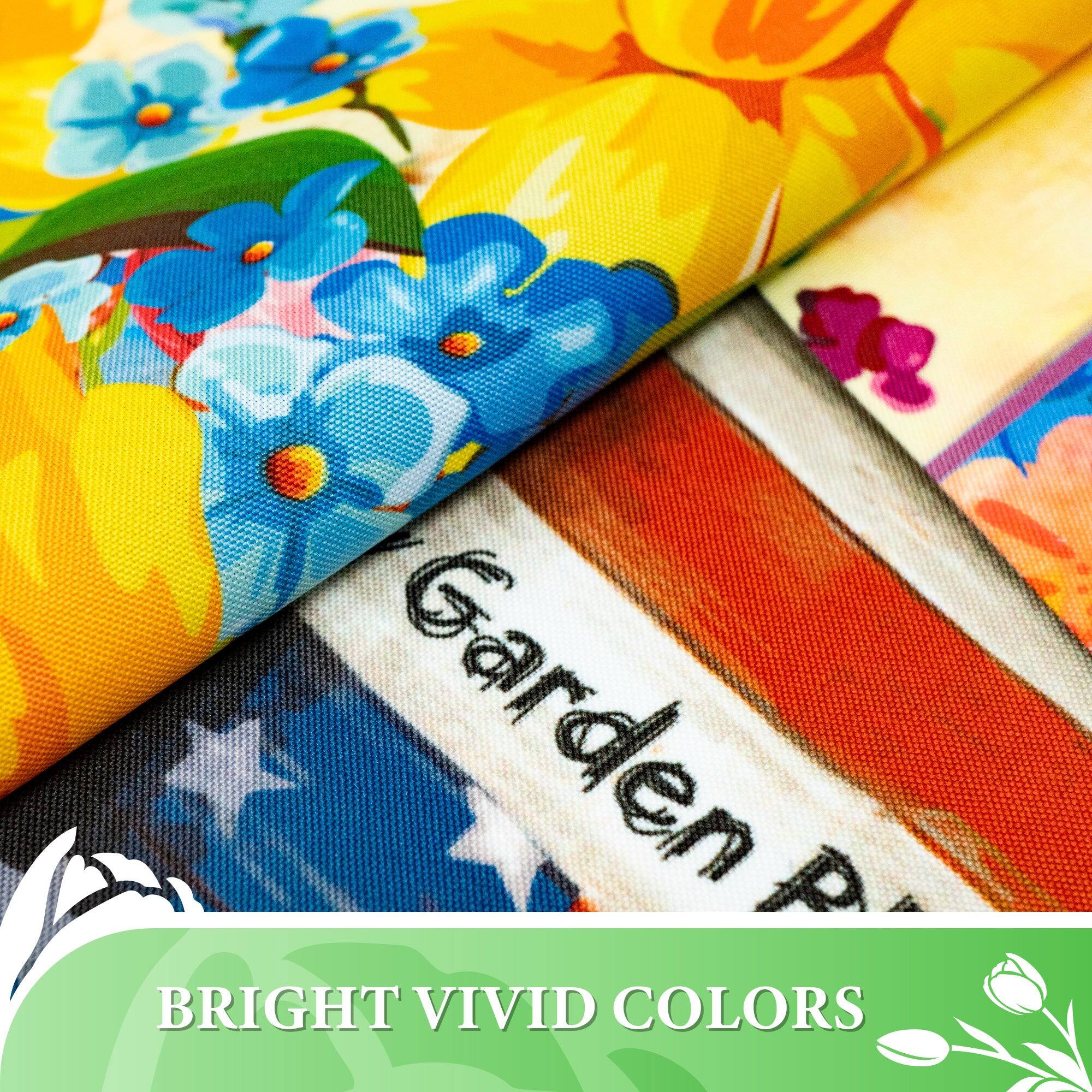 Garden Print  
BRIGHT VIVID COLORS