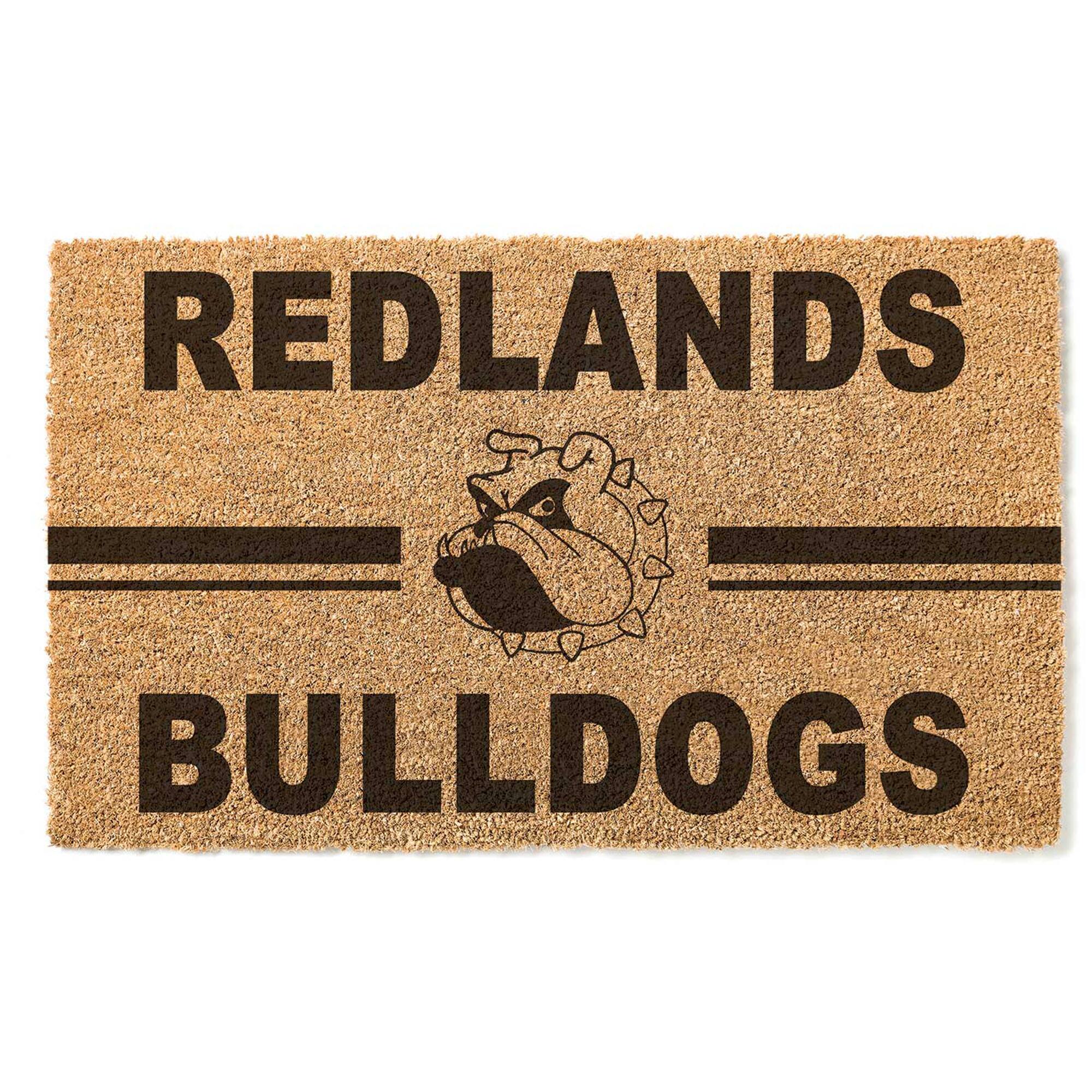 Jardine - University of Redlands Bulldogs 18" x 30" Team Logo Doormat - Brown