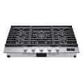 SKS - 36-inch Gas Cooktop with Backlit Knobs, 5 Burners - Stainless Steel