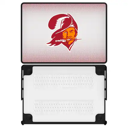 Front. Keyscaper - Tampa Bay Buccaneers Linen MacBook Case - Pro 13 in - Multicolor.
