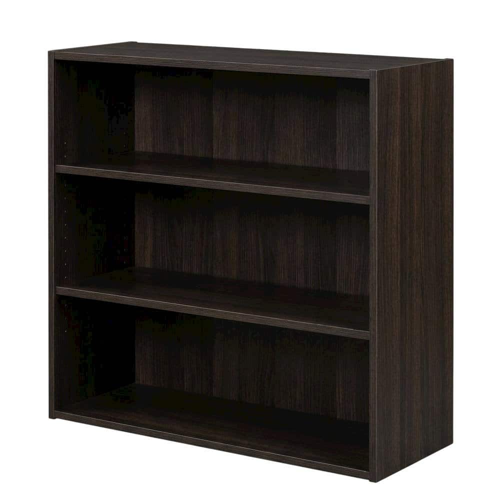 FurniFact - Engineered Wood bookcase with a sleek design, durable construction - Espresso