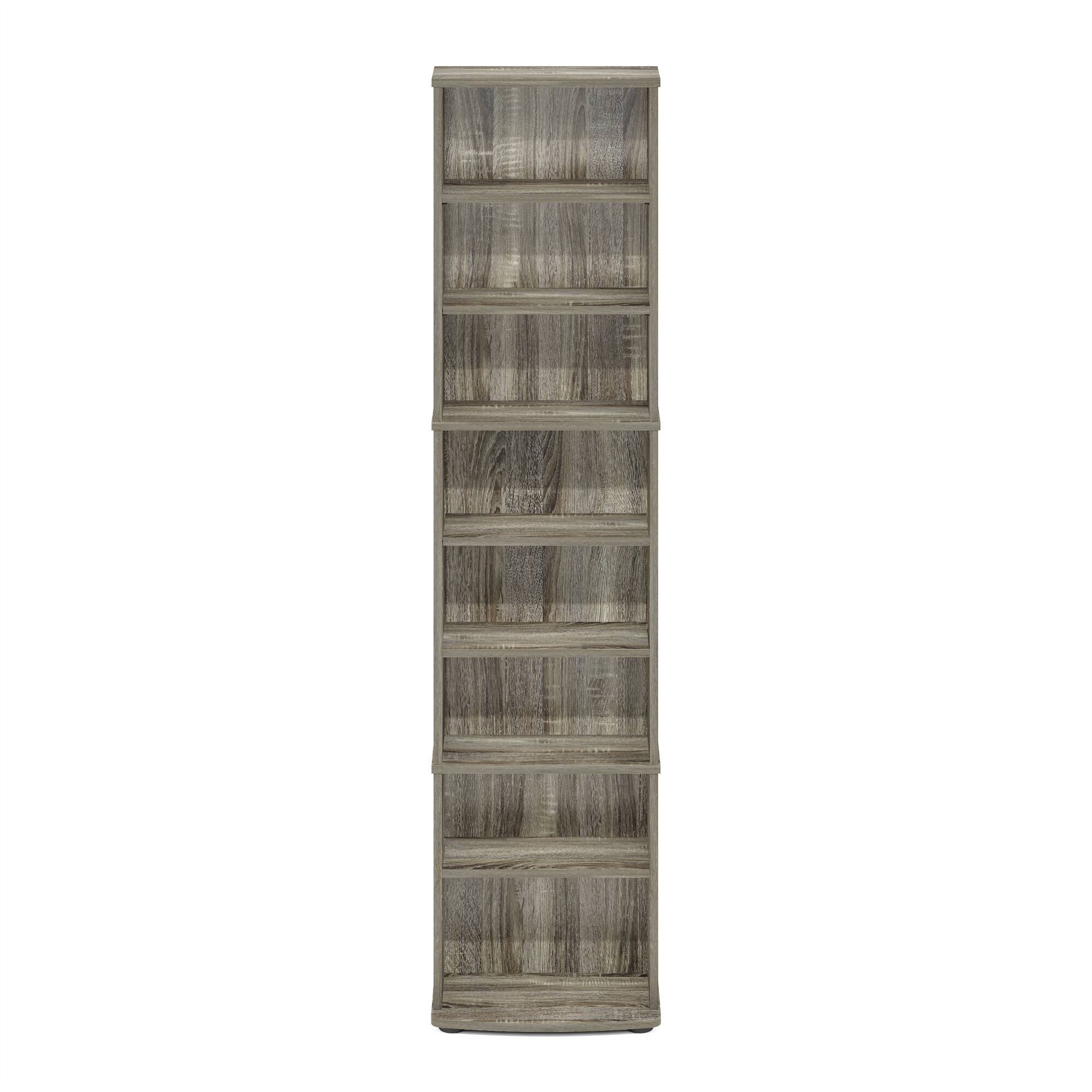 Alt View 2. Furinno - JAYA Space Saving Multimedia Storage Tower - French Oak.