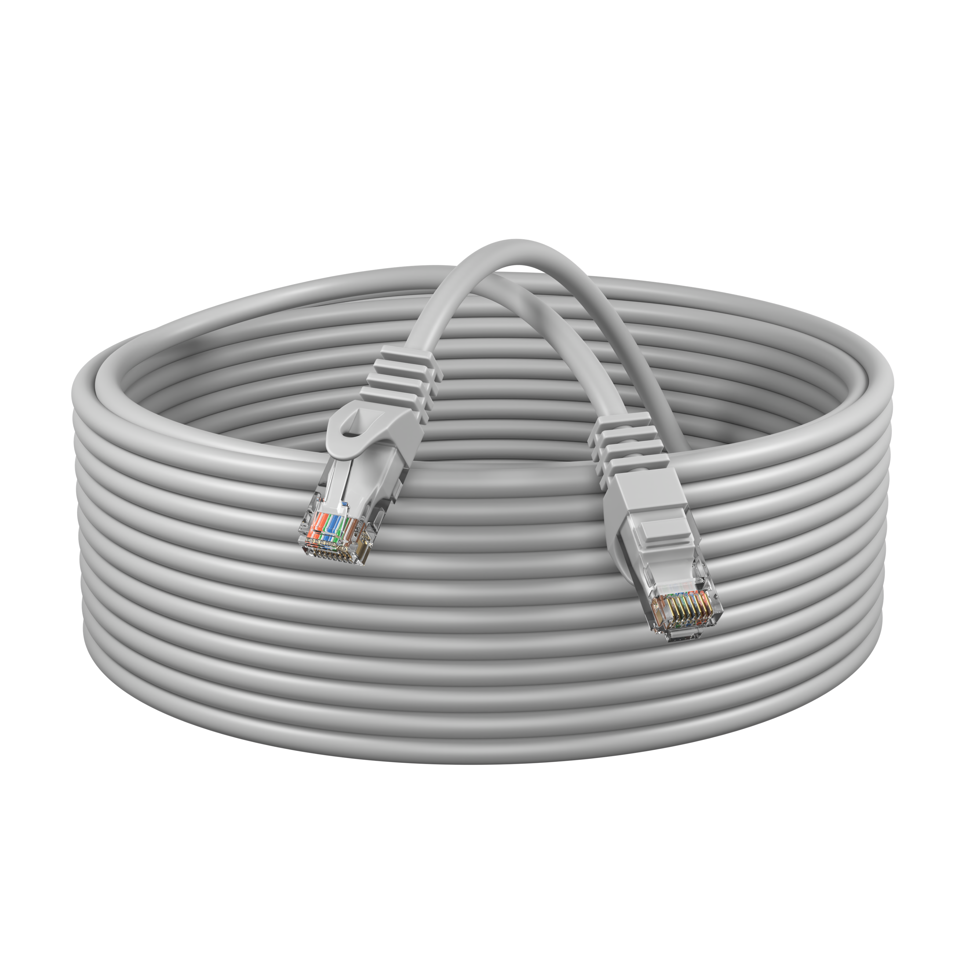 Angle. Cables Direct Online - Cables Direct Online Cat6 Ethernet Cable 75FT 550MHz UTP Patch Cord for PC Router Modem TV Console Gray - Gray.