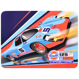 Skill 2 Model Kit Gulf Racing Impostore with Collector Tin 1/25 Plastic Model by MPC - Multicolor