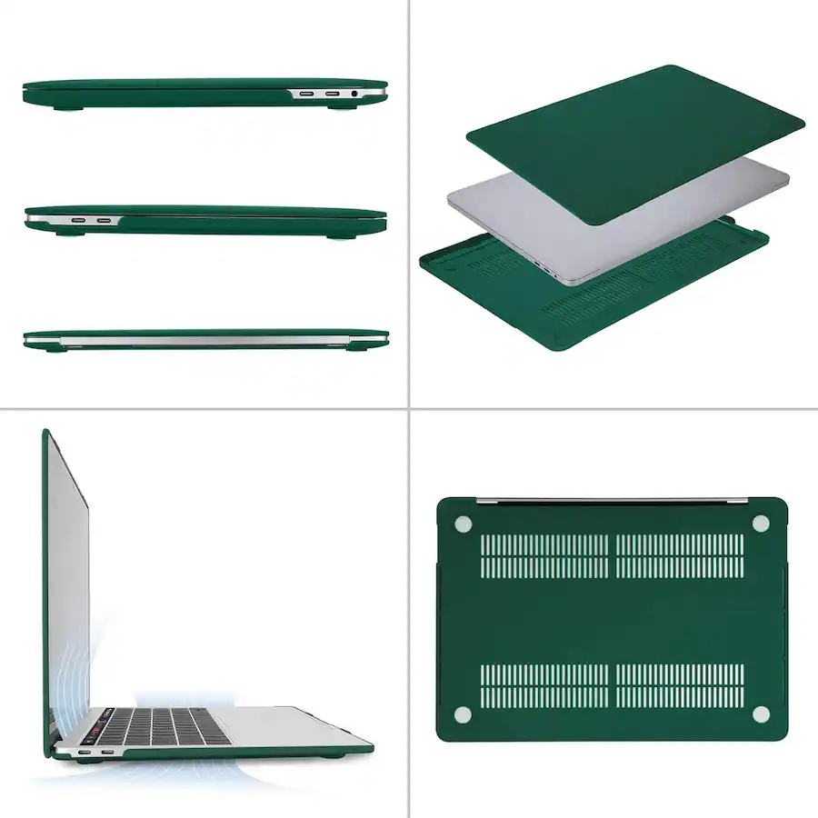 mosiso 4IN1 Hard Shell Kit for MacBook Pro 13 inch Case M2 A2338 M1 ...