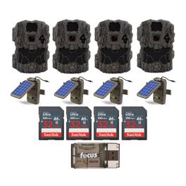 Stealth Cam - DS4K 32MP Ultimate Camera with Solar Power Panels Bundle 4 Pack