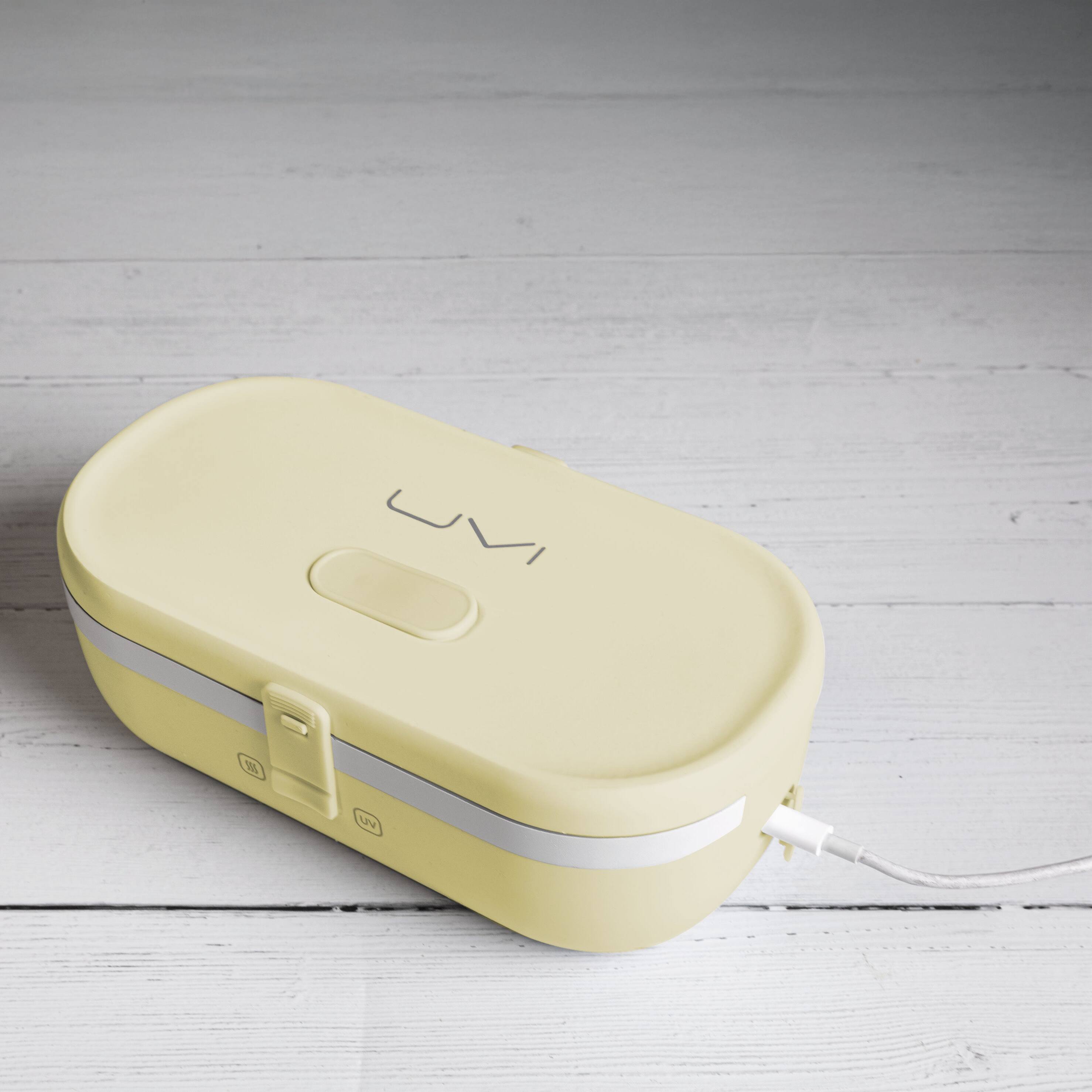 Alt View 6. UVI - UVI Plus Lunchbox – Portable Self-Heating Lunch Box with UV Sanitizer & USB-C Charging - Sunshine.
