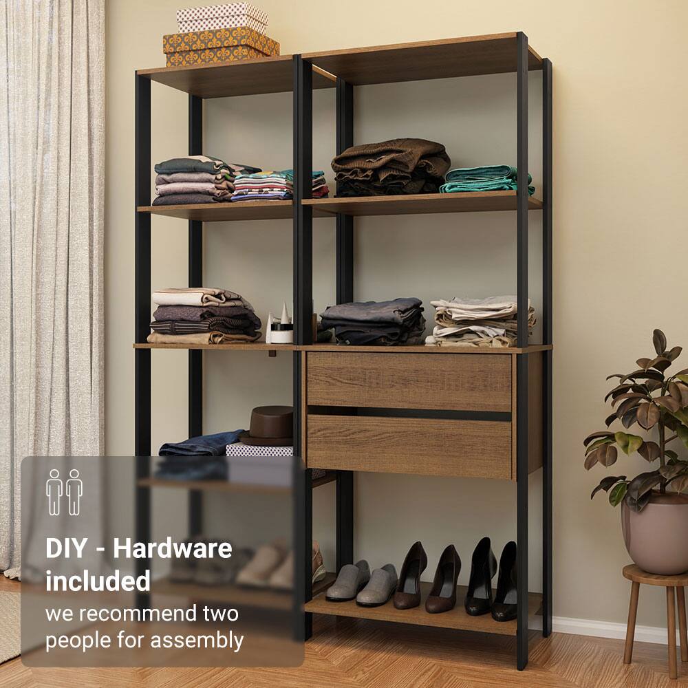 DIY - Hardware included  
we recommend two people for assembly