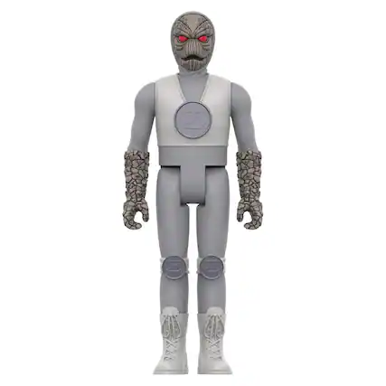 Front. Super7 - Power Rangers 3.75 Inch ReAction Figure | Z Putty - Grey.