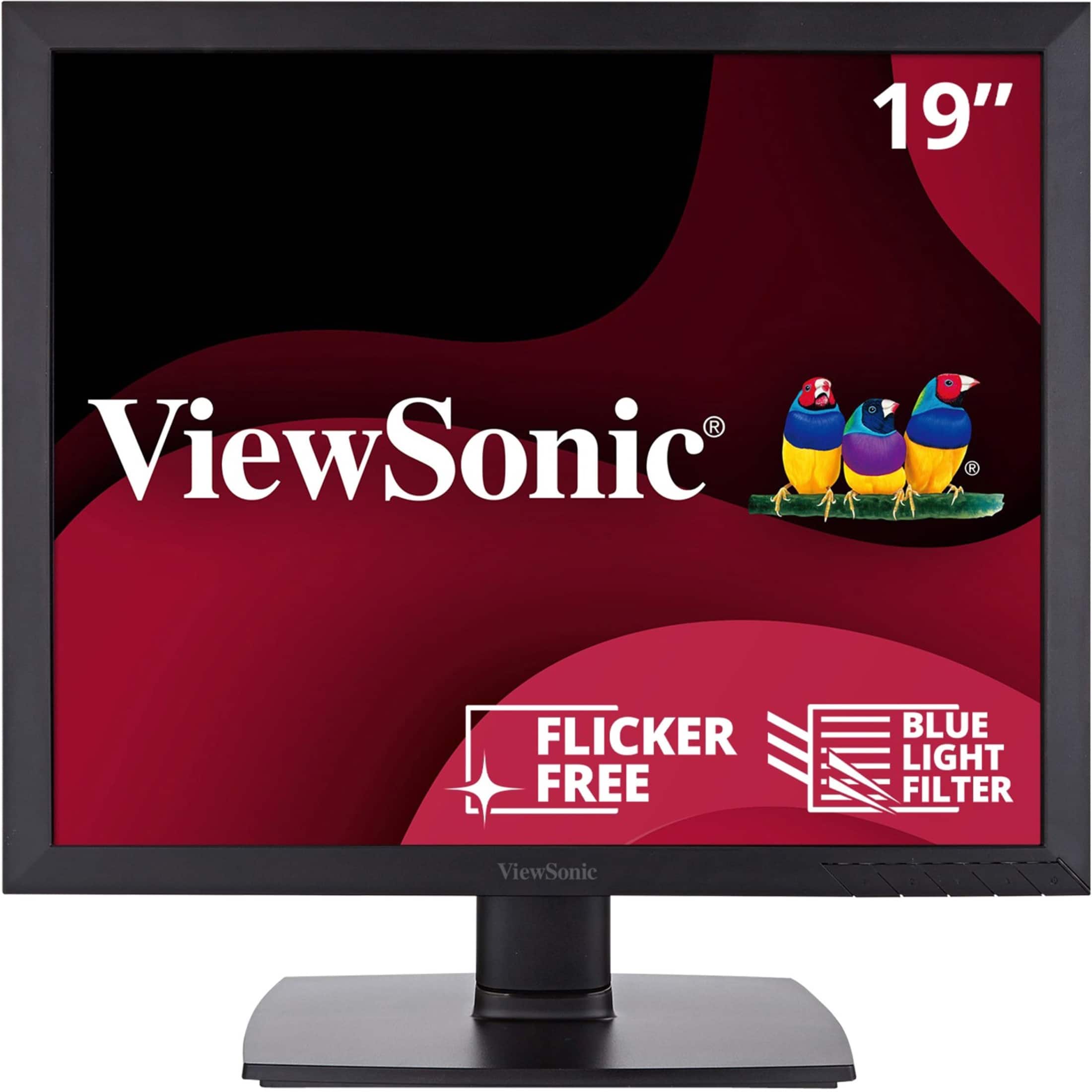 Front. ViewSonic - VA951S 19" LED Monitor (VGA) - Black.
