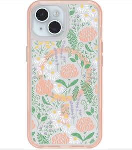 OtterBox - Refurbished Excellent - iPhone 16e/iPhone 15/iPhone 14/iPhone 13 Symmetry Series for MagSafe Case - Abstract Design - Peachy Bloom