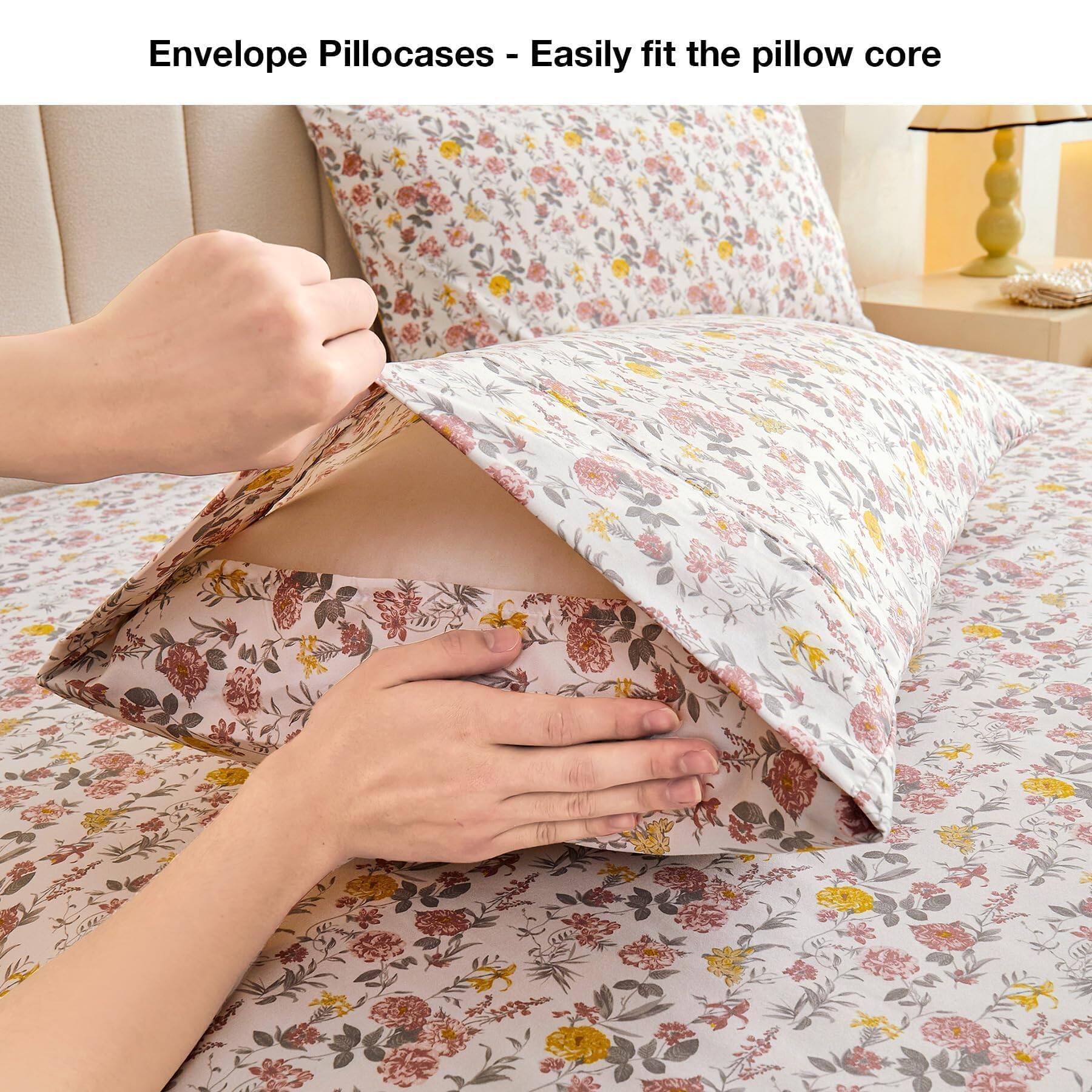 Envelope Pillocases - Easily fit the pillow core