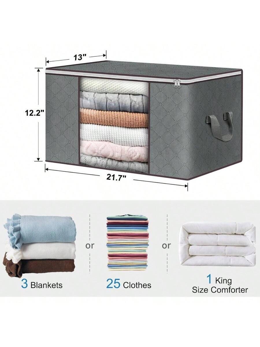13" 12.2" 21.7"  
or  
3 Blankets  
or  
25 Clothes  
or  
1 King Size Comforter