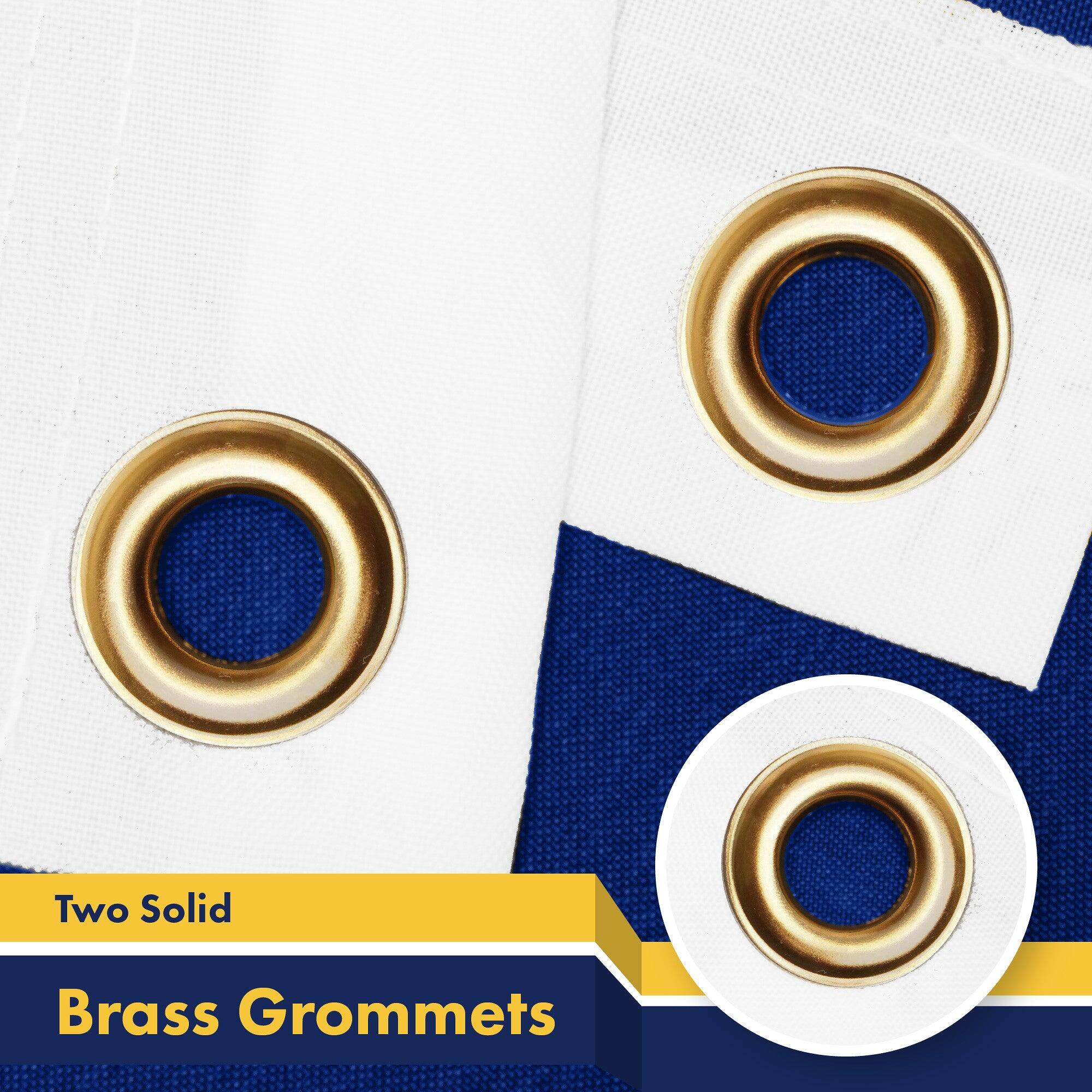 Two Solid Brass Grommets