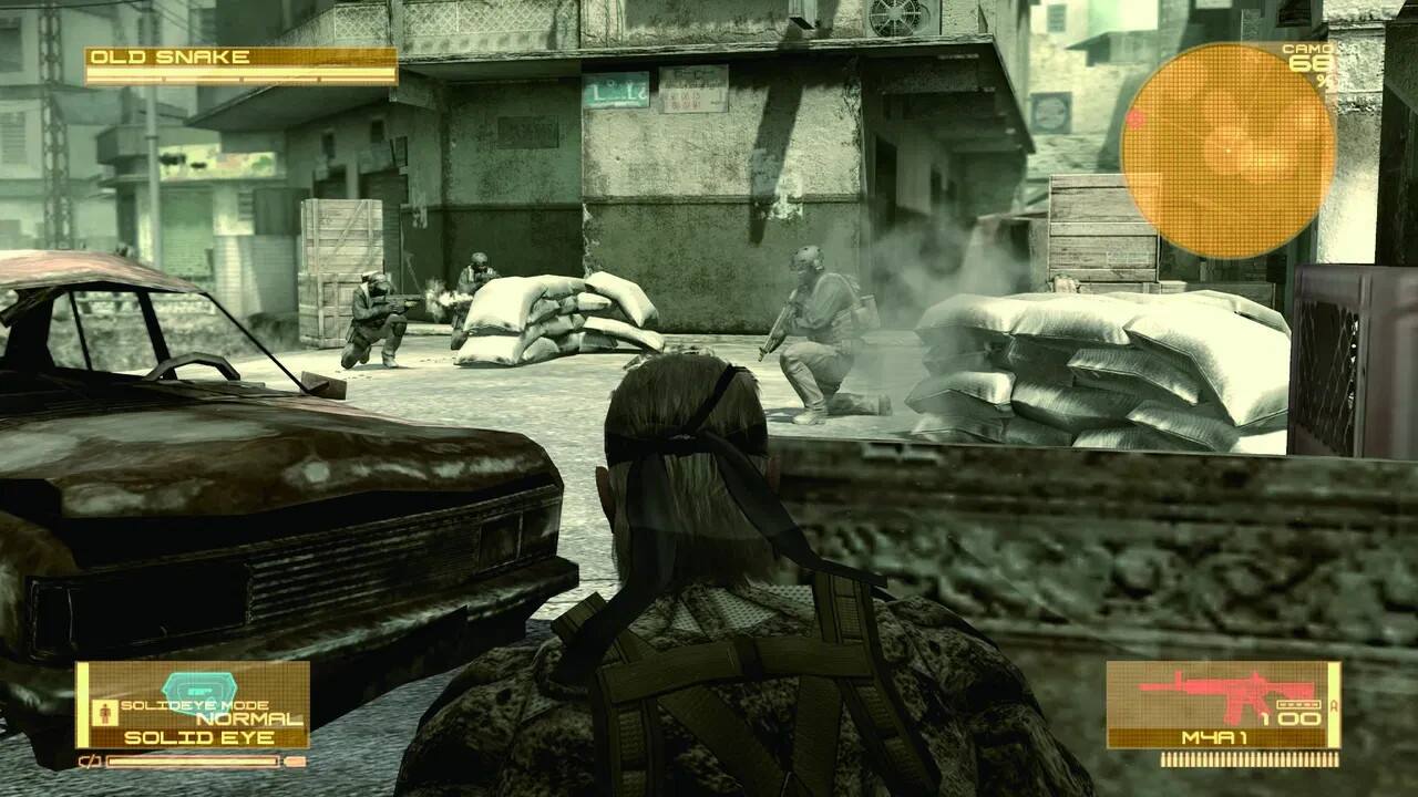 OLD SNAKE

CAMO 68

SOLID EYE MODE NORMAL

SOLID EYE

M4A1 100