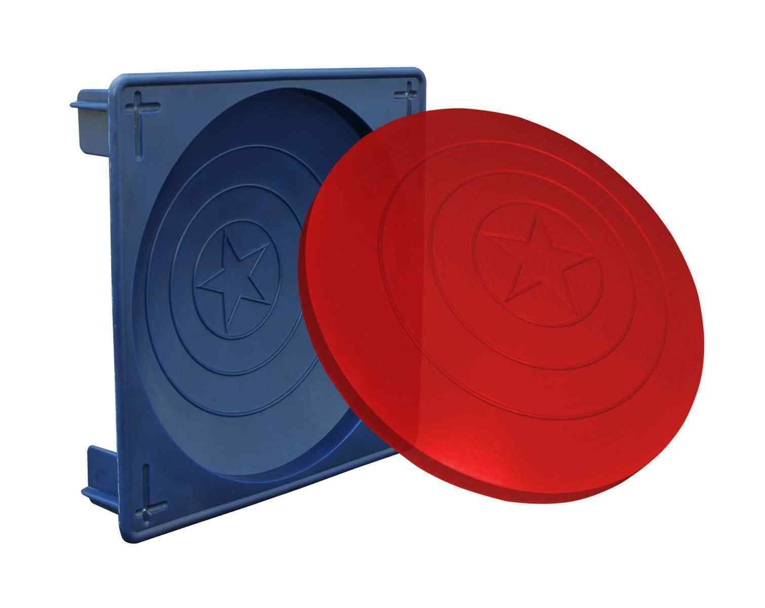 Alt View 1. Marvel - Marvel Captain America Shield Gelatin Mold - Blue.