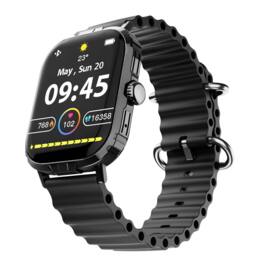 HyperGear - FIT X2 Smartwatch and Fitness Tracker - Black