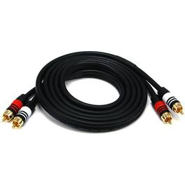 Monoprice - 6ft Premium 2 RCA Plug/2 RCA Plug M/M 22AWG Cable