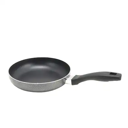 Front. Oster - Oster Clairborne 8 Inch Aluminum Frying Pan in Charcoal Grey - Gray.